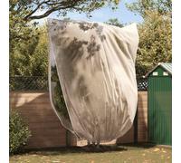 Plant Fleece Cover Beige 2.5x3.5m Nonwoven Fabric Zip Insulated Reusable 3-Pack