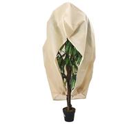 Plant Fleece Cover Beige 3.93x3 m Non-Woven Fabric Zip Reusable Outdoor UVproof
