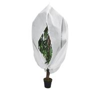 Plant Fleece Cover White 2.36x2m Non-Woven Fabric With Zip & Drawstring Reusable