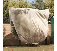 Plant Fleece Covers 3pc Beige 2.36x2m Non-Woven Fabric Zip Drawstring Garden Pro
