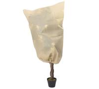 (beige, 0.8 x 0.8 m/ 12 pcs) vidaXL Plant Fleece Covers with Drawstring Garden Frost Protection 70 g/mÂ²