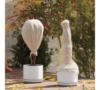 Plant Fleece Frost Cover Beige 100 x 1.6 m Non-Woven UV Resistant Reusable Aid
