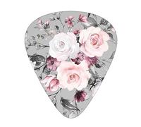 Plant Floral Flowers Guitar Paddle 12 Pack Guitar Pickup Suitable For Playing Acoustic Guitars, Electric Guitars, Etc.