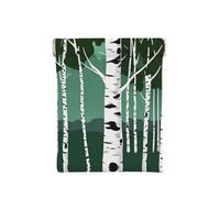 Plant Floral Flowers Print Leather Coin Purse, Small Change Pouch Wallet,Squeeze Coin Purse Pouch For Men Women, Birch Trees, One Size, Fashion