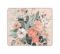 Plant Floral Flowers Print Mouse Pad 10 x 12 inch, Anti Slip Rubber Base Computer Mouse pad for Computers Laptop Office Desk Accessories