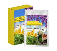 Plant Food Spikes - Organic Growth Enhancers | Flower Feeding Spikes | Indoor Fertilizer Sticks | Plant Fertilizer Spikes | Slow-Release Nutrition Foliage Care for Succulent Bonsai Flower Vegetable Ou