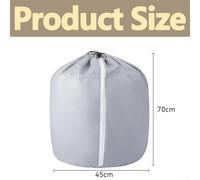 Plant Frost Protection Bag for Potted Plants - Winter Cover with Drawstring & Cord Lock, Aluminum Foil Lining + Oxford Cloth, White (45x50cm/45x70cm/65x70cm)(45 * 70 cm)
