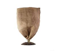 Plant Frost Protection Cover - Breathable Burlap Garden Winter Cover with Zipper & Drawstring for Secure Wind-Resistant Fit, 60 x 80 cm (Khaki)(80 × 120CM)
