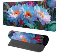 Plant Gaming Mouse Mat 1000x500x3mm, Mouse Pad Large Flower, Desk Mat with Stitched Edge, Mousepad with Non-Slip Rubber Base, Office Accessories, Keyboard Pad, for Gifts, Gaming, Desk Office, F-8955