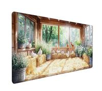 Plant Gaming Mouse Mat, Animal Mouse Pad Large 64x32in, Desk Mat with Non-Slip Rubber Base, Gaming Accessories, Stitched Edge Design XL Mousepad, Desk Pad, for Office, Computer Accessories, 3-8016