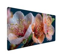 Plant Gaming Mouse Mat, Flower Mouse Pad Large 48x24in, Desk Mat with Non-Slip Rubber Base, Gaming Accessories, Stitched Edge Design XL Mousepad, Desk Pad, for Office, Computer Accessories, J-8839