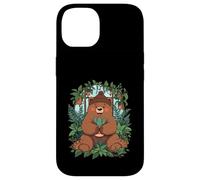 Plant Garden Stillness Happy Bear Flowers Jungle Case for iPhone 14