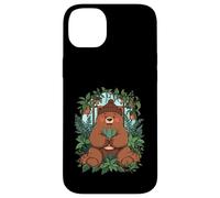 Plant Garden Stillness Happy Bear Flowers Jungle Case for iPhone 14 Plus
