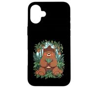 Plant Garden Stillness Happy Bear Flowers Jungle Case for iPhone 16 Plus