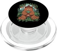 Plant Garden Stillness Happy Bear Flowers Jungle PopSockets PopGrip for MagSafe