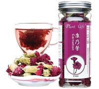 Plant Gift 100% Pure Carnation Tea 康乃馨花茶, For Tea 45g/1.58oz | Non-GMO. No Additives. Caffeine-free. Dried Carnation Flowers, Mild Sweet Aroma. Great For Tea & Crafts.