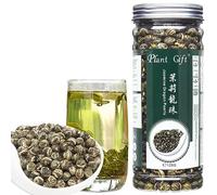 Plant Gift Jasmine Green Tea Pearls Loose Leaf Tea Hand Rolled, Jasmine Dragon Pearls Organic Green Tea For Weight Loss Tea 130G / 4.58oz