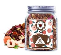 Plant Gift Peach Rooibos Tea, Coffee Flavor, Loose Leaf, Non GMO Herbal Tea, Into Iced Tea & Hot Tea 70G/2.5oz