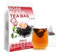 Plant Gift Rose Black Tea Bag 玫瑰红茶, 150g/5.29oz (3g*50bags) Mixed Tea