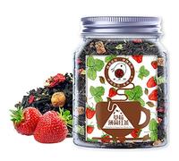 Plant Gift Strawberry Peppermint Black Tea, Loose Leaf, Hot & Iced Tea, Natural, Flavored, Black Tea Loose Leaf 70G/2.5oz