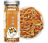 Plant Gift Tangerine Peel Tea 80G/2.82oz 陈皮丝, Dried Orange Peel, Herbal Tangerines, Chen Pi Tea