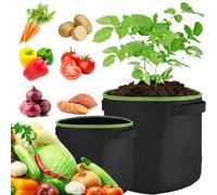 Plant Grow Bags | Felt Fabric Planting Container | Durable Garden Planter (5L, 3 pack)