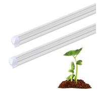 Plant Grow Light - 2Ft T8 LED Full Spectrum Grow Light | Energy Saving Gardening Accessories for Dark Room Hydroponic Systems Winter Greenhouse Office Garden Yard Apartment