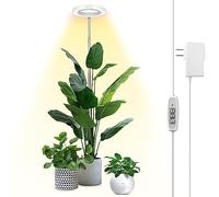 Plant Grow Light, 72 LEDs Full Spectrum Grow Lights for Indoor Plants, 56in Large Grow Lamp with 4/8/12H Auto Timer & 4 Dimmable Brightness, Height Adjustable, Ideal for Tall Plants (White)