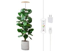 Plant Grow Light,yadoker LED Growing Light Full Spectrum for Indoor Plants,Height Adjustable, Automatic Timer, 5V Low Safe Voltage,Idea for Large Plant Lights
