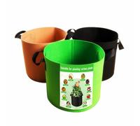 Plant Growing Bags Grow Bags for Vegetables 3Pcs 5 Tomato Grow Bag Gallons Nonwoven Fabric Breathable Grow Bag Root Aeration Garden Pots Container with Straps Handles for Flowers Vegetables