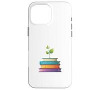 Plant Growing from Books Education Illustration Case for iPhone 16 Pro Max