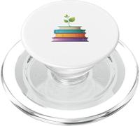 Plant Growing from Books Education Illustration PopSockets PopGrip for MagSafe