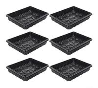Plant Growth Chassis for Succulent Cuttings, Plastic Propagation Trays for Drainage, Space Efficient Green Plant Care Boxes for Windowsill Desk Patio Indoor Outdoor Gardening (Black)