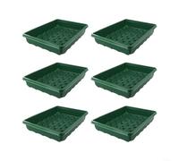 Plant Growth Chassis for Succulent Cuttings, Plastic Propagation Trays for Drainage, Space Efficient Green Plant Care Boxes for Windowsill Desk Patio Indoor Outdoor Gardening (Green)