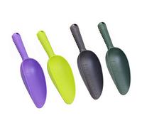 Plant Hand Shovel Trowels with Scale, 4 Pack Plastic Garden Shovel, Multi-Function Plant Hand Shovel Trowels Garden Soil Scoop for Soil Transplantation Weeding Moving Digging Planting(4 Pack)