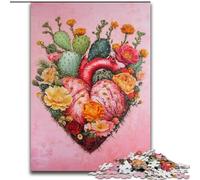 Plant Heart 1000 Piece Jigsaw Puzzles for Adults Gifts, Interesting Stress Reduction Parent-child Interaction (26x38cm)