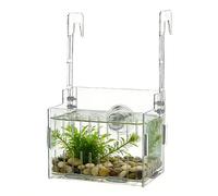 Plant Holder for Fish Bowl,Clear Hydroponics Hanger - Acrylic Adjustable Height Double Hook for Aquarium Plants Basket,Suitable Decoration of Corner Shelf Vine Moss and Aquarium Landscha