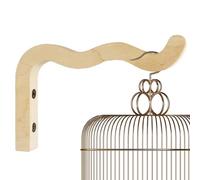 Plant Hook for Wall - Robust Real Wood Seventeen cm Fashionable Design, Wall Mount Flower Basket Hook, Hanging Plants Basket Holder, Elegant Plant Hanger for Home and Garden