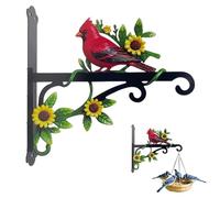 Plant Hooks Outdoor | Rust-Proof Metal Parrot Theme Bracket | Wall Hooks for Bird Feeder | for Indoor Outdoor Fence Patio Garden Yard Apartment Farmhouse Balcony Porch Deck Flower Basket Wind Chimes