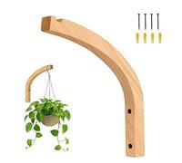 Plant Hooks Outdoor, Wooden Rustic Heavy Duty Wall Mount Planter Hooks, Non Slip Hanging Plant Hook for Home Living Room, Kitchen Balcony, Farmhouse Garden Yard & Patio Porch Decor