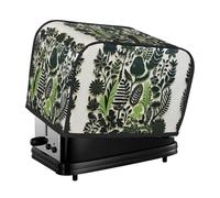 Plant Jungle Wall Sticker Toaster Cover 2 Slice, Waterproof Bread Machine Covers with Pockets Universal Size Kitchen Small Appliance Cover with Handle, Dust and Fingerprint Protection