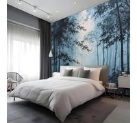 Plant Kids Room Canvas Peel and Stick Wall Mural Misty Forest Large Removable Self-Adhesive Wallpaper Decor for Nursery Boy Girl Bedroom 300x210 cm