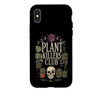 Plant Killers Club Goth Dark Botanical Lover Gift Case for iPhone X/XS