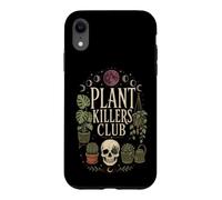 Plant Killers Club Goth Dark Botanical Lover Gift Case for iPhone XR