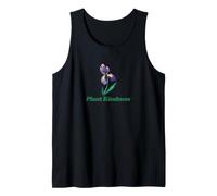 Plant Kindness Purple Iris Illustration Tank Top