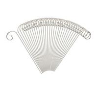 Plant Label Hooks - 30 Pieces Rustproof Metal Tag Hanger for Garden Sign Display with Durable Weather Resistant Design | Multi Purpose Hooks for Flower Baskets Bird Feeders Solar Lamps Wind Chimes Out