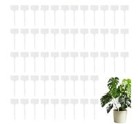 Plant Label Tags - Thickened PP Waterproof T Shaped Sign | 100 Piece Large Writable Garden Insert | This Reusable Marker Helps You Record Growth and Identify Flowers