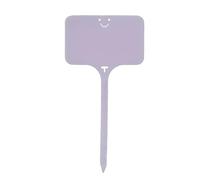 Plant Labels 100pcs Garden Re-usable Plant Labels Waterproof T-Type Sign Tags Plastic Markers Record Plate Flower Vegetables Potted Stakes for Outdoor Plants(L-Purple 9.8x4.9cm)