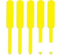 Plant Labels 100pcs Garden Tags Waterproof Plastic Nursery Markers Flower Pots Seedling Sign Mark DIY Decor Tools(Yellow)