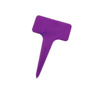 Plant Labels 100pcs Plastic T-Type Plant Labels Tags Marker Seed Nursery Garden Flower Plants Tag Sign for Yard & Decor(Purple)